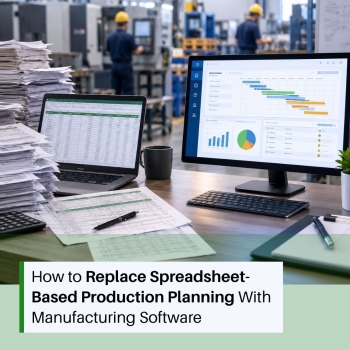 How to Replace Spreadsheet-Based Production Planning With Manufacturing Software